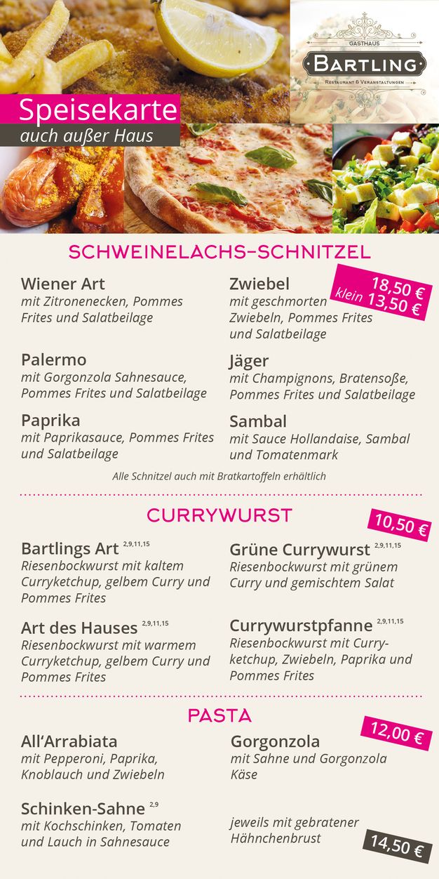 Unsere Außer-Haus-Karte